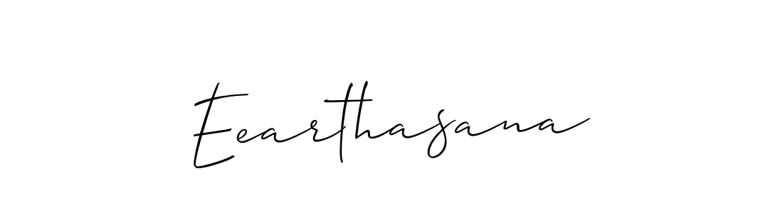if you are searching for the best signature style for your name Eearthasana. so please give up your signature search. here we have designed multiple signature styles  using Allison_Script. Eearthasana signature style 2 images and pictures png