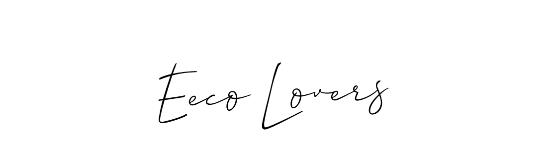 Create a beautiful signature design for name Eeco Lovers. With this signature (Allison_Script) fonts, you can make a handwritten signature for free. Eeco Lovers signature style 2 images and pictures png