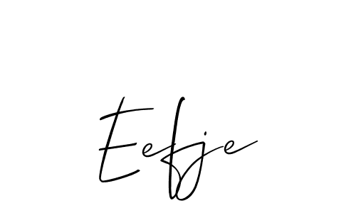 How to Draw Eefje signature style? Allison_Script is a latest design signature styles for name Eefje. Eefje signature style 2 images and pictures png