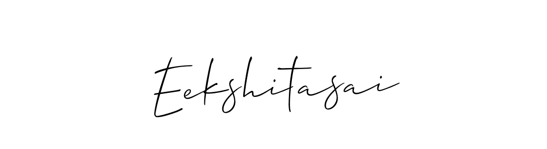 How to Draw Eekshitasai signature style? Allison_Script is a latest design signature styles for name Eekshitasai. Eekshitasai signature style 2 images and pictures png