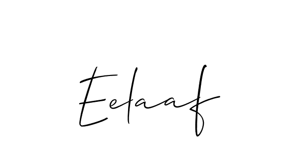 It looks lik you need a new signature style for name Eelaaf. Design unique handwritten (Allison_Script) signature with our free signature maker in just a few clicks. Eelaaf signature style 2 images and pictures png