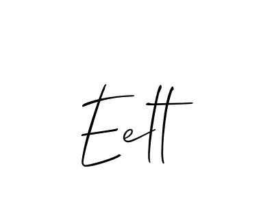 Make a beautiful signature design for name Eelt. Use this online signature maker to create a handwritten signature for free. Eelt signature style 2 images and pictures png