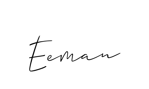 Also we have Eeman name is the best signature style. Create professional handwritten signature collection using Allison_Script autograph style. Eeman signature style 2 images and pictures png