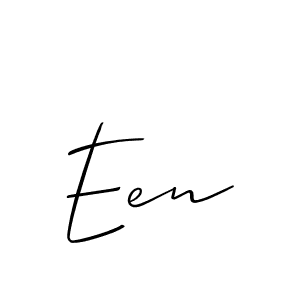 You should practise on your own different ways (Allison_Script) to write your name (Een) in signature. don't let someone else do it for you. Een signature style 2 images and pictures png