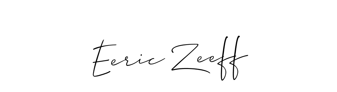 Also we have Eeric Zeeff name is the best signature style. Create professional handwritten signature collection using Allison_Script autograph style. Eeric Zeeff signature style 2 images and pictures png