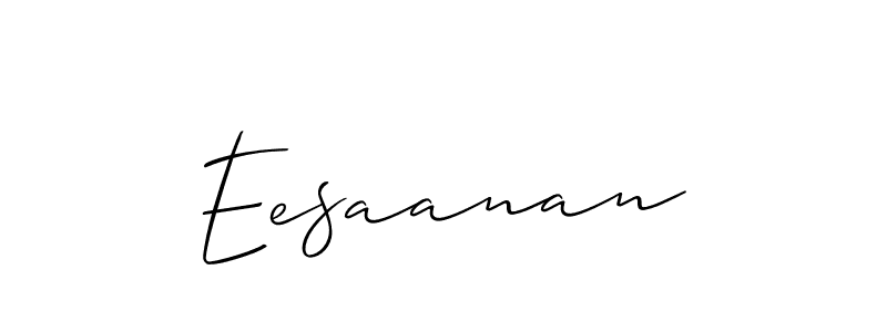 Make a beautiful signature design for name Eesaanan. With this signature (Allison_Script) style, you can create a handwritten signature for free. Eesaanan signature style 2 images and pictures png