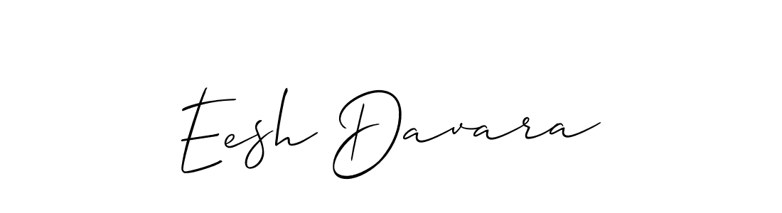 Similarly Allison_Script is the best handwritten signature design. Signature creator online .You can use it as an online autograph creator for name Eesh Davara. Eesh Davara signature style 2 images and pictures png