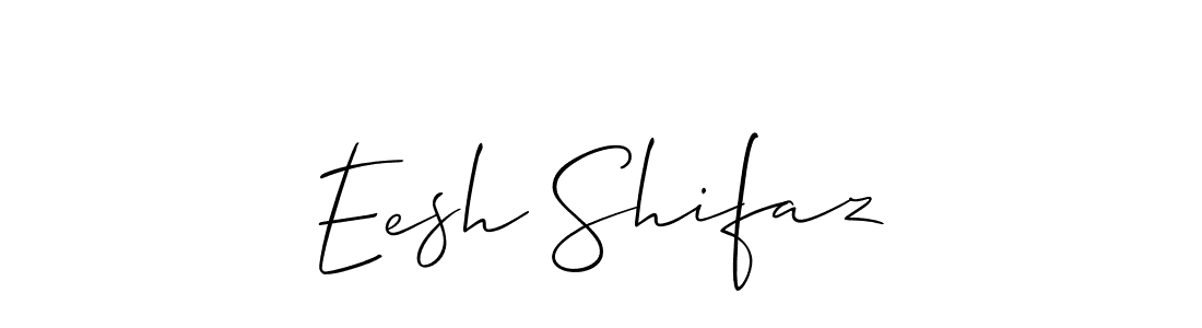 Similarly Allison_Script is the best handwritten signature design. Signature creator online .You can use it as an online autograph creator for name Eesh Shifaz. Eesh Shifaz signature style 2 images and pictures png