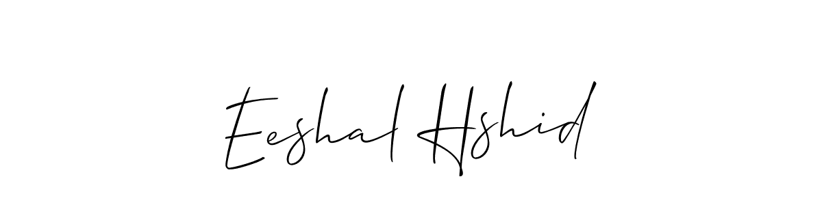 if you are searching for the best signature style for your name Eeshal Hshid. so please give up your signature search. here we have designed multiple signature styles  using Allison_Script. Eeshal Hshid signature style 2 images and pictures png