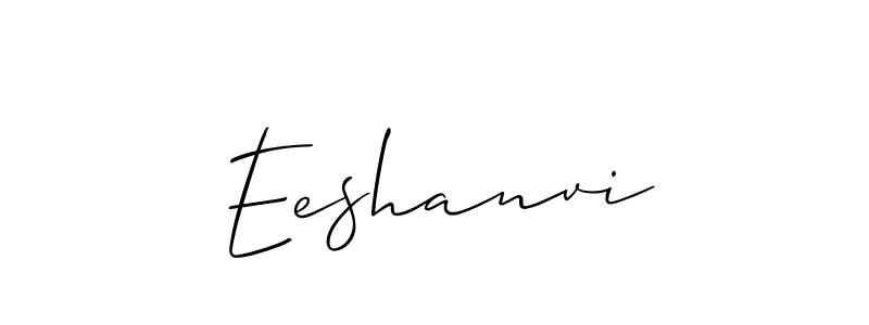 Design your own signature with our free online signature maker. With this signature software, you can create a handwritten (Allison_Script) signature for name Eeshanvi. Eeshanvi signature style 2 images and pictures png