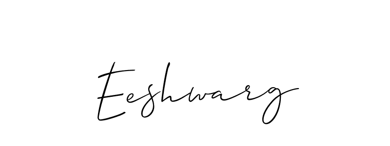 Eeshwarg stylish signature style. Best Handwritten Sign (Allison_Script) for my name. Handwritten Signature Collection Ideas for my name Eeshwarg. Eeshwarg signature style 2 images and pictures png