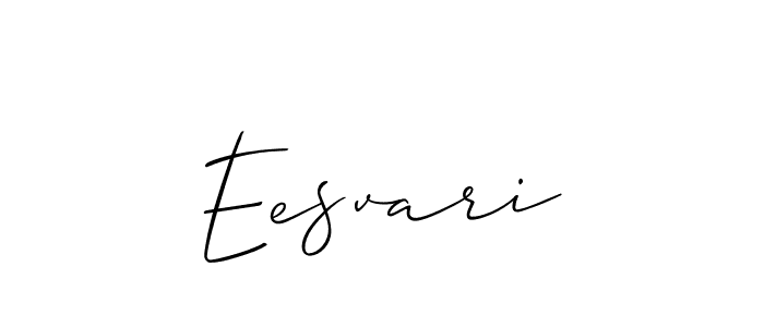 How to make Eesvari name signature. Use Allison_Script style for creating short signs online. This is the latest handwritten sign. Eesvari signature style 2 images and pictures png