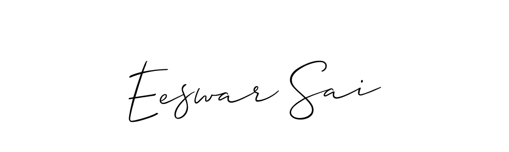How to make Eeswar Sai signature? Allison_Script is a professional autograph style. Create handwritten signature for Eeswar Sai name. Eeswar Sai signature style 2 images and pictures png