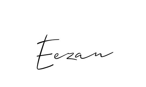 Make a short Eezan signature style. Manage your documents anywhere anytime using Allison_Script. Create and add eSignatures, submit forms, share and send files easily. Eezan signature style 2 images and pictures png