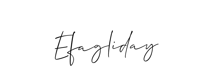 How to make Efagliday signature? Allison_Script is a professional autograph style. Create handwritten signature for Efagliday name. Efagliday signature style 2 images and pictures png