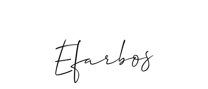 Once you've used our free online signature maker to create your best signature Allison_Script style, it's time to enjoy all of the benefits that Efarbos name signing documents. Efarbos signature style 2 images and pictures png