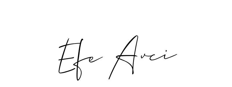 You should practise on your own different ways (Allison_Script) to write your name (Efe Avci) in signature. don't let someone else do it for you. Efe Avci signature style 2 images and pictures png