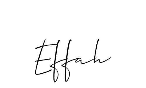 You should practise on your own different ways (Allison_Script) to write your name (Effah) in signature. don't let someone else do it for you. Effah signature style 2 images and pictures png