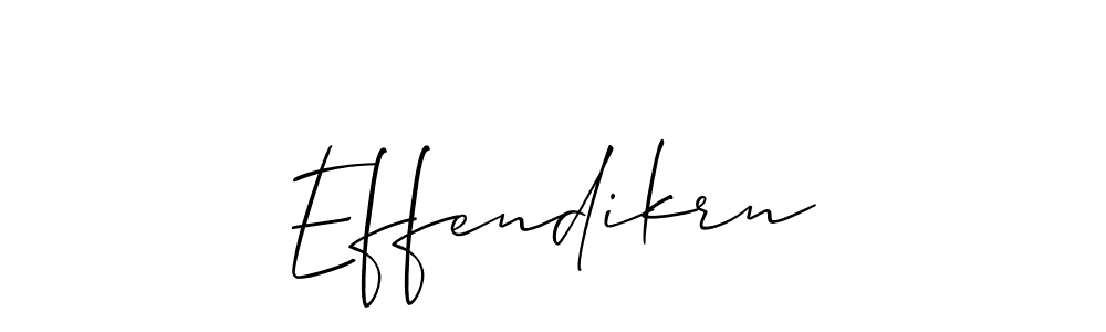 Also we have Effendikrn name is the best signature style. Create professional handwritten signature collection using Allison_Script autograph style. Effendikrn signature style 2 images and pictures png