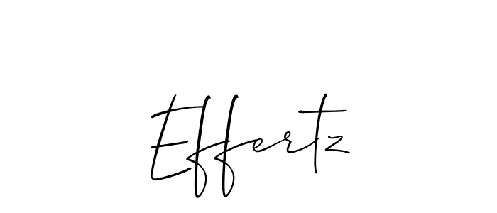 Create a beautiful signature design for name Effertz. With this signature (Allison_Script) fonts, you can make a handwritten signature for free. Effertz signature style 2 images and pictures png