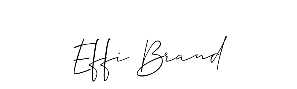Design your own signature with our free online signature maker. With this signature software, you can create a handwritten (Allison_Script) signature for name Effi Brand. Effi Brand signature style 2 images and pictures png