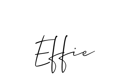 How to make Effie name signature. Use Allison_Script style for creating short signs online. This is the latest handwritten sign. Effie signature style 2 images and pictures png