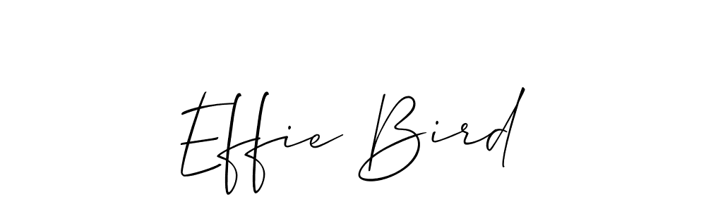 The best way (Allison_Script) to make a short signature is to pick only two or three words in your name. The name Effie Bird include a total of six letters. For converting this name. Effie Bird signature style 2 images and pictures png