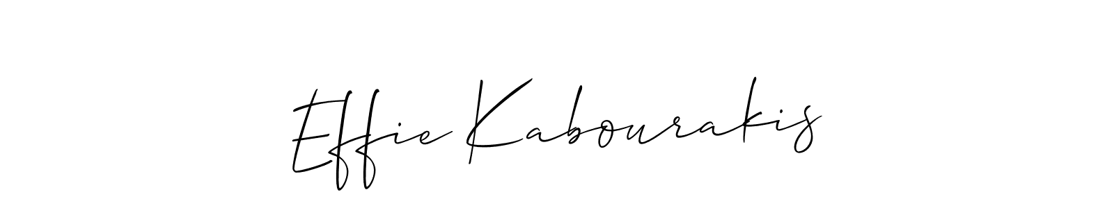 How to make Effie Kabourakis name signature. Use Allison_Script style for creating short signs online. This is the latest handwritten sign. Effie Kabourakis signature style 2 images and pictures png