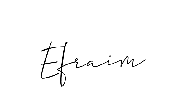 Efraim stylish signature style. Best Handwritten Sign (Allison_Script) for my name. Handwritten Signature Collection Ideas for my name Efraim. Efraim signature style 2 images and pictures png