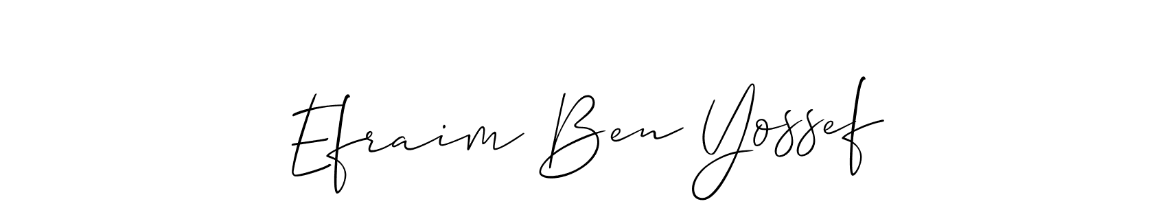 See photos of Efraim Ben Yossef official signature by Spectra . Check more albums & portfolios. Read reviews & check more about Allison_Script font. Efraim Ben Yossef signature style 2 images and pictures png
