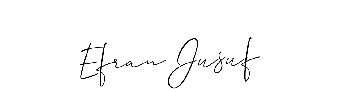 This is the best signature style for the Efran Jusuf name. Also you like these signature font (Allison_Script). Mix name signature. Efran Jusuf signature style 2 images and pictures png