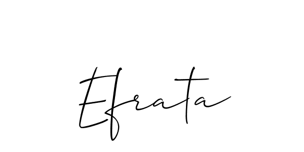 How to make Efrata signature? Allison_Script is a professional autograph style. Create handwritten signature for Efrata name. Efrata signature style 2 images and pictures png