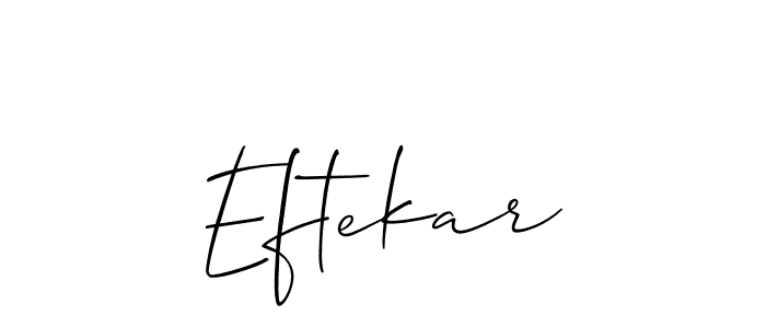 Similarly Allison_Script is the best handwritten signature design. Signature creator online .You can use it as an online autograph creator for name Eftekar. Eftekar signature style 2 images and pictures png