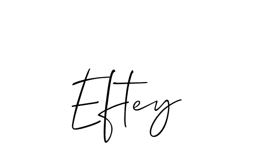 Eftey stylish signature style. Best Handwritten Sign (Allison_Script) for my name. Handwritten Signature Collection Ideas for my name Eftey. Eftey signature style 2 images and pictures png