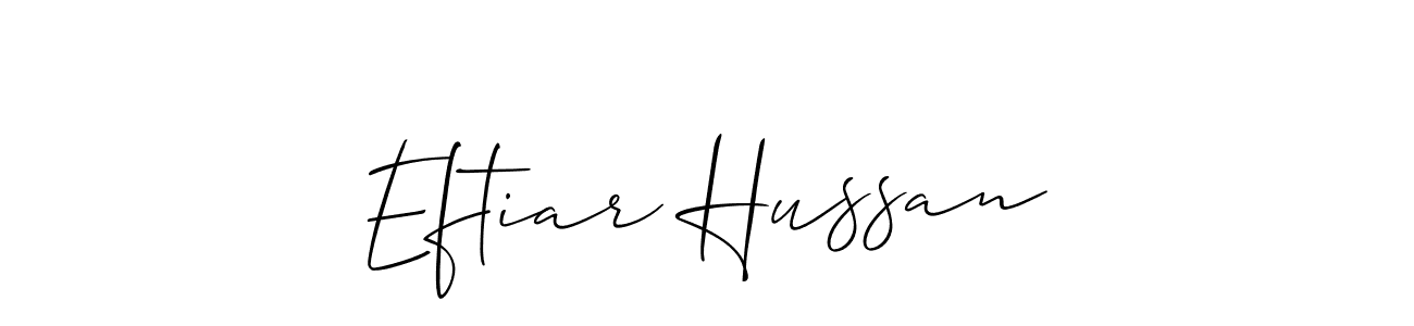 It looks lik you need a new signature style for name Eftiar Hussan. Design unique handwritten (Allison_Script) signature with our free signature maker in just a few clicks. Eftiar Hussan signature style 2 images and pictures png