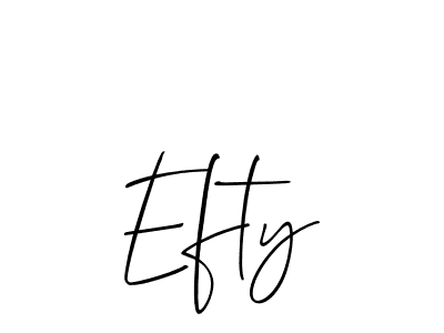 if you are searching for the best signature style for your name Efty. so please give up your signature search. here we have designed multiple signature styles  using Allison_Script. Efty signature style 2 images and pictures png