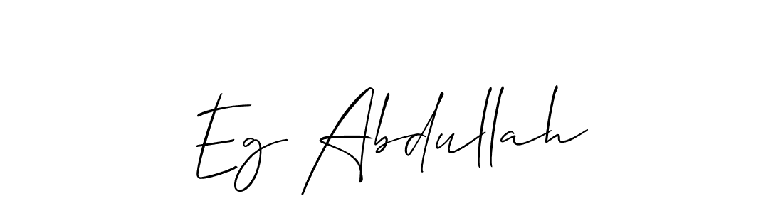 The best way (Allison_Script) to make a short signature is to pick only two or three words in your name. The name Eg Abdullah include a total of six letters. For converting this name. Eg Abdullah signature style 2 images and pictures png