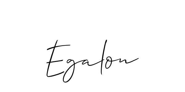 Also we have Egalon name is the best signature style. Create professional handwritten signature collection using Allison_Script autograph style. Egalon signature style 2 images and pictures png