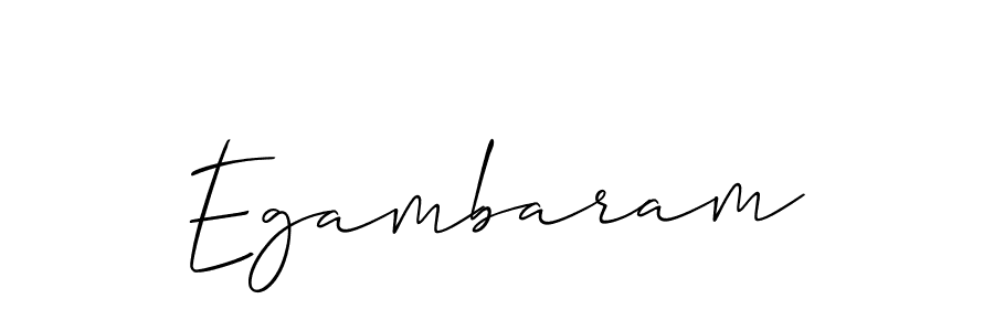 You should practise on your own different ways (Allison_Script) to write your name (Egambaram) in signature. don't let someone else do it for you. Egambaram signature style 2 images and pictures png