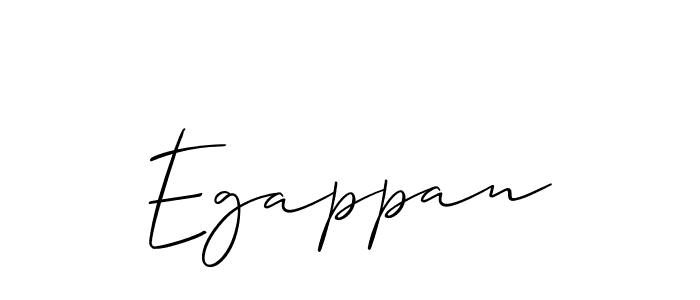 if you are searching for the best signature style for your name Egappan. so please give up your signature search. here we have designed multiple signature styles  using Allison_Script. Egappan signature style 2 images and pictures png