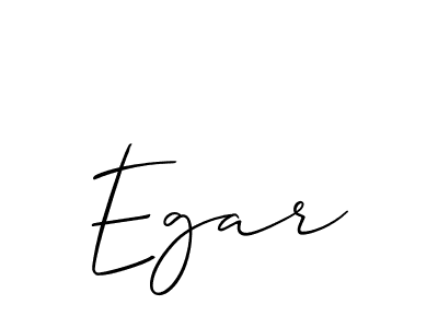 How to make Egar name signature. Use Allison_Script style for creating short signs online. This is the latest handwritten sign. Egar signature style 2 images and pictures png