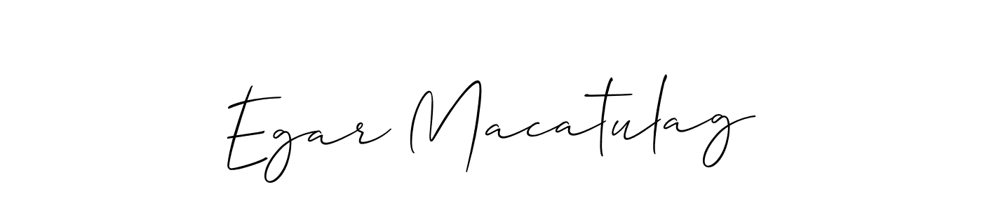 Make a beautiful signature design for name Egar Macatulag. Use this online signature maker to create a handwritten signature for free. Egar Macatulag signature style 2 images and pictures png