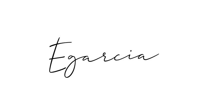Design your own signature with our free online signature maker. With this signature software, you can create a handwritten (Allison_Script) signature for name Egarcia. Egarcia signature style 2 images and pictures png