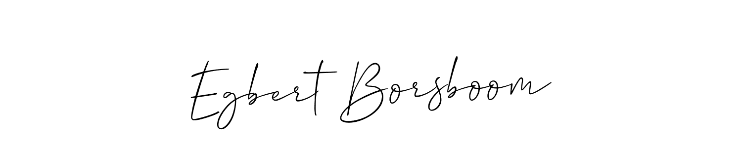 Also we have Egbert Borsboom name is the best signature style. Create professional handwritten signature collection using Allison_Script autograph style. Egbert Borsboom signature style 2 images and pictures png