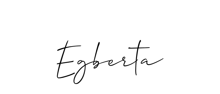 Create a beautiful signature design for name Egberta. With this signature (Allison_Script) fonts, you can make a handwritten signature for free. Egberta signature style 2 images and pictures png