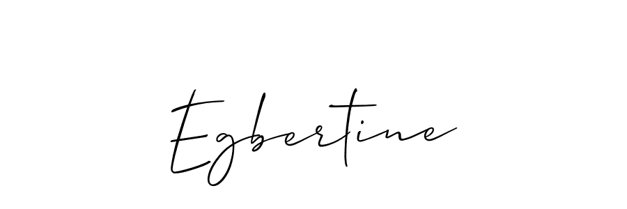 How to make Egbertine name signature. Use Allison_Script style for creating short signs online. This is the latest handwritten sign. Egbertine signature style 2 images and pictures png