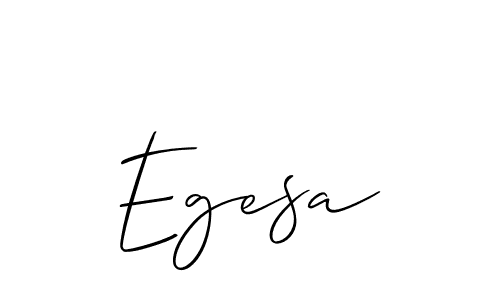 Create a beautiful signature design for name Egesa. With this signature (Allison_Script) fonts, you can make a handwritten signature for free. Egesa signature style 2 images and pictures png