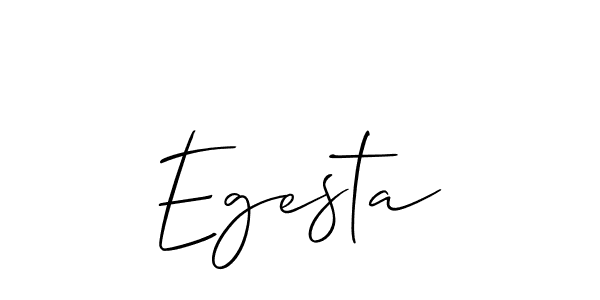 Also You can easily find your signature by using the search form. We will create Egesta name handwritten signature images for you free of cost using Allison_Script sign style. Egesta signature style 2 images and pictures png