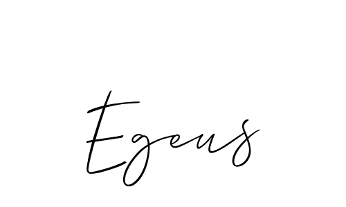 Create a beautiful signature design for name Egeus. With this signature (Allison_Script) fonts, you can make a handwritten signature for free. Egeus signature style 2 images and pictures png