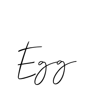 Use a signature maker to create a handwritten signature online. With this signature software, you can design (Allison_Script) your own signature for name Egg. Egg signature style 2 images and pictures png